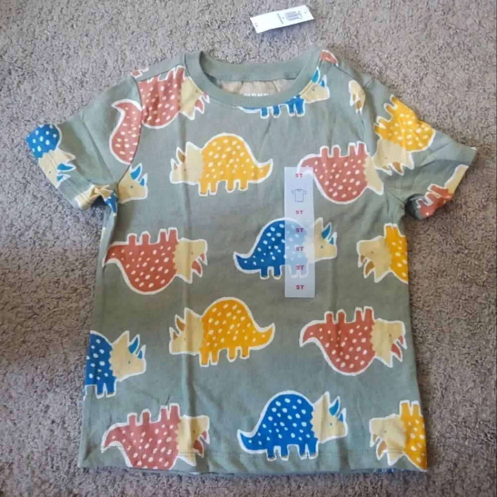 Dino Triceratops Graphic t-shirt Toddler Size 5t BRAND NEW WITH TAG